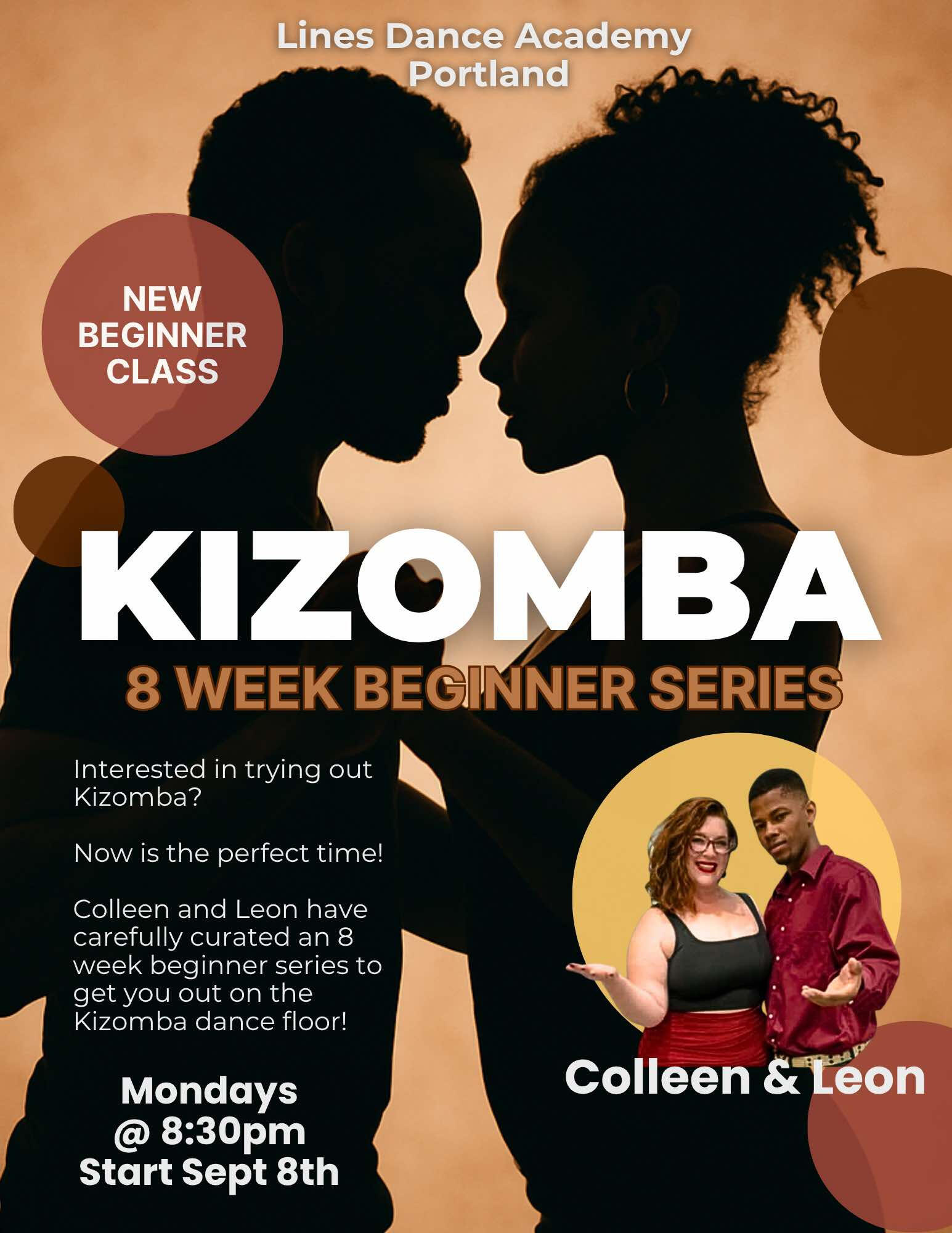 August UrbanKiz classes with guest instructor Jovan Casanova Portland Kizomba, Kizomba classes in Portland, social dancing, singles dancing, beginner dance classes in Portland, salsa classes, things to do in Portland